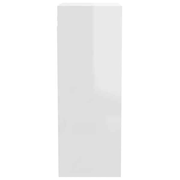 Armario pared madera contrachapada blanco brillo 34,5x32,5x90cm Armario pared madera contrachapada blanco brillo 34,5x32,5x90cm