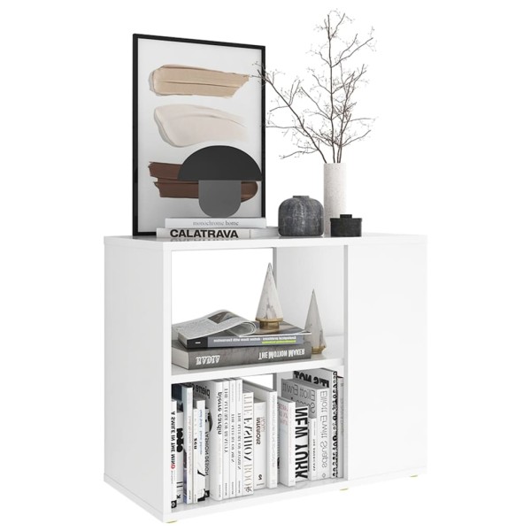 Armario auxiliar de madera contrachapada blanco 60x30x50 cm Armario auxiliar de madera contrachapada blanco 60x30x50 cm