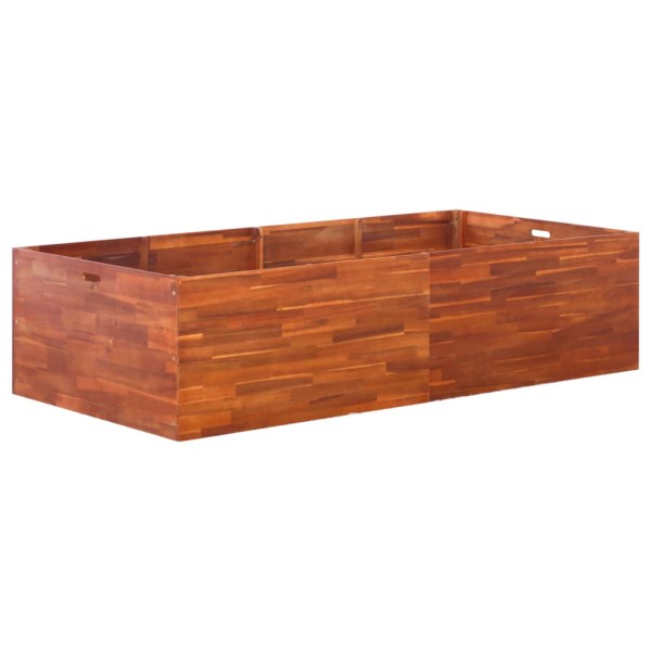 Arriate de madera de acacia 200x100x50 cm Arriate de madera de acacia 200x100x50 cm