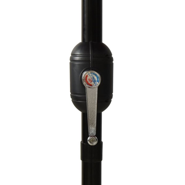 Sombrilla de 3 niveles con poste de aluminio negra 3 m Sombrilla de 3 niveles con poste de aluminio negra 3 m