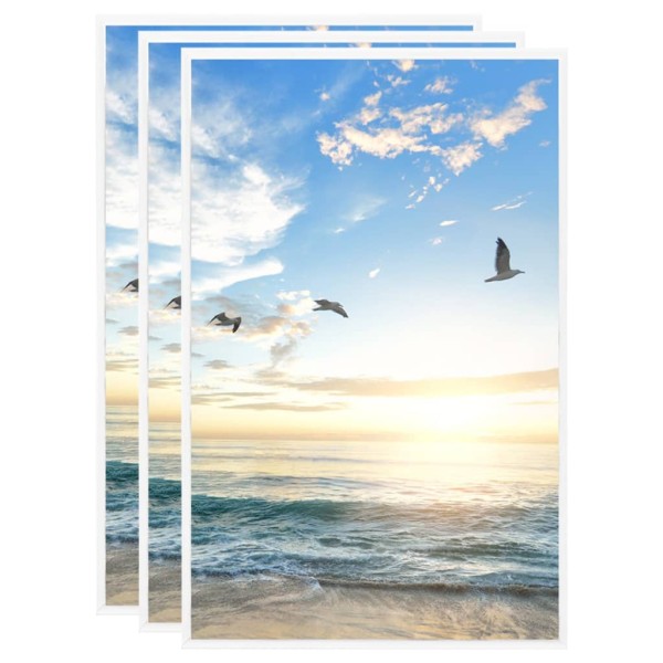Marcos de fotos collage de mesa 3 uds blanco MDF 10x15 cm Marcos de fotos collage de mesa 3 uds blanco MDF 10x15 cm
