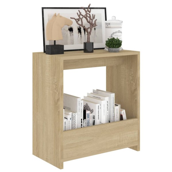 Mesa auxiliar de madera contrachapada roble Sonoma 50x26x50 cm Mesa auxiliar de madera contrachapada roble Sonoma 50x26x50 cm