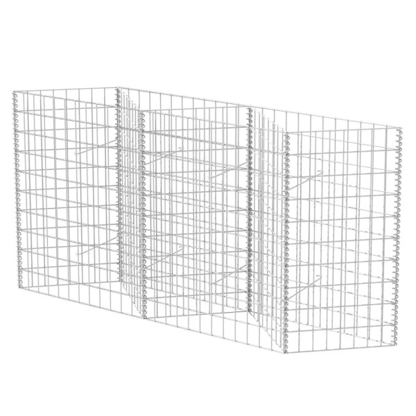Cesta de muro de gaviones acero galvanizado 120x30x100 cm Cesta de muro de gaviones acero galvanizado 120x30x100 cm