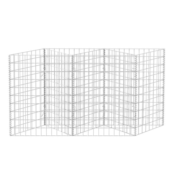 Cesta de muro de gaviones acero galvanizado 120x30x100 cm Cesta de muro de gaviones acero galvanizado 120x30x100 cm