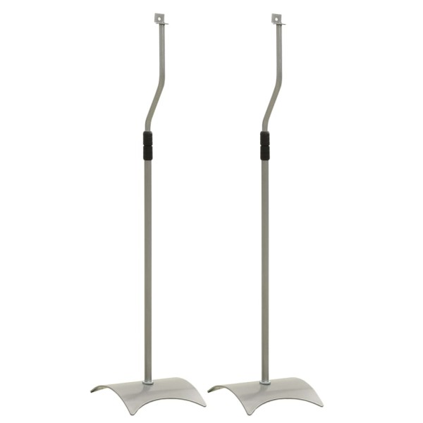 Soporte universal para altavoz 2 unidades plateado Soporte universal para altavoz 2 unidades plateado