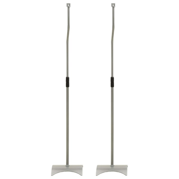 Soporte universal para altavoz 2 unidades plateado Soporte universal para altavoz 2 unidades plateado