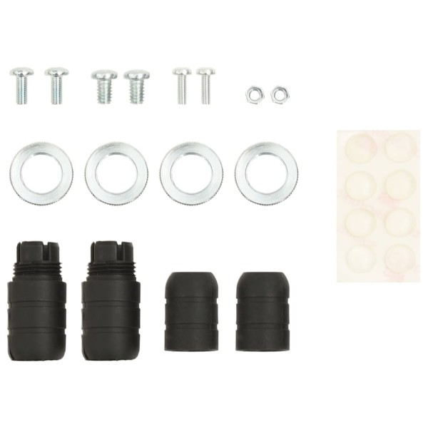 Soporte universal para altavoz 2 unidades plateado Soporte universal para altavoz 2 unidades plateado