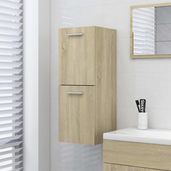 Armario de baño madera contrachapada roble Sonoma 30x30x80 cm Armario de baño madera contrachapada roble Sonoma 30x30x80 cm