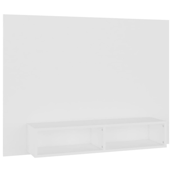 Mueble de TV de pared madera contrachapada blanco 120x23,5x90cm
