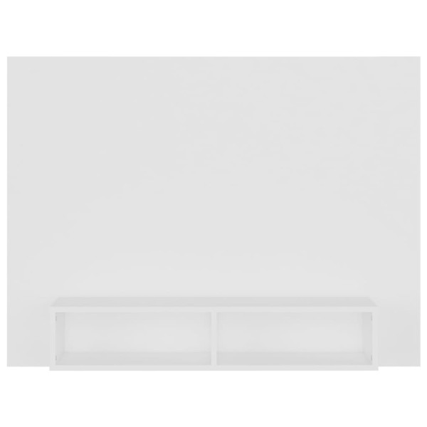 Mueble de TV de pared madera contrachapada blanco 120x23,5x90cm