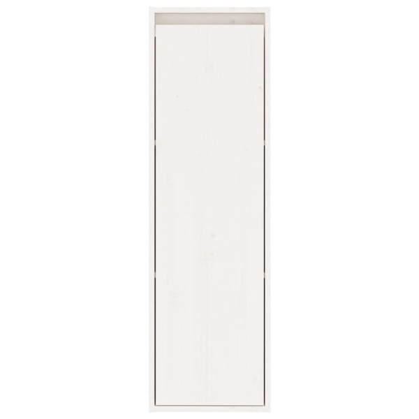 Armario de pared 2 uds madera maciza pino blanco 30x30x100 cm Armario de pared 2 uds madera maciza pino blanco 30x30x100 cm