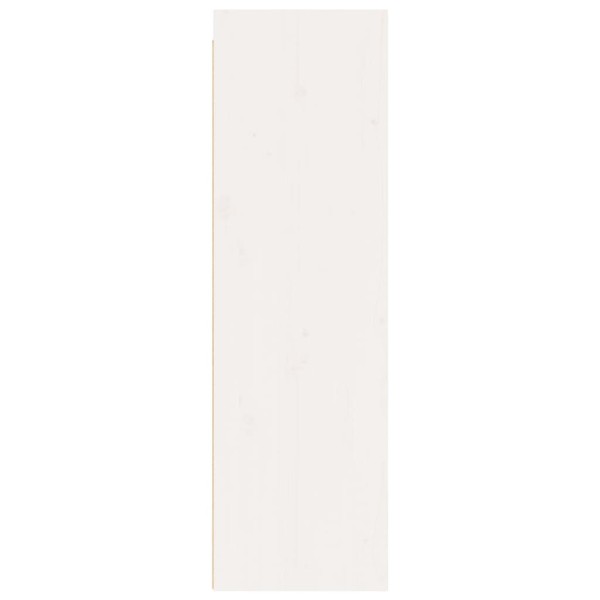 Armario de pared 2 uds madera maciza pino blanco 30x30x100 cm Armario de pared 2 uds madera maciza pino blanco 30x30x100 cm