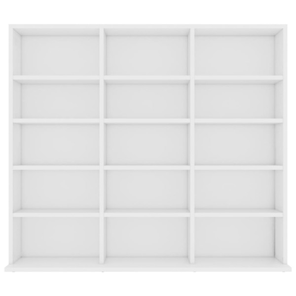 Armario para CDs madera contrachapada blanco 102x23x89,5 cm Armario para CDs madera contrachapada blanco 102x23x89,5 cm