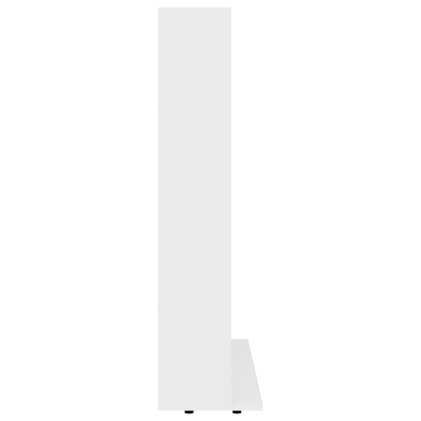 Armario para CDs madera contrachapada blanco 102x23x89,5 cm Armario para CDs madera contrachapada blanco 102x23x89,5 cm