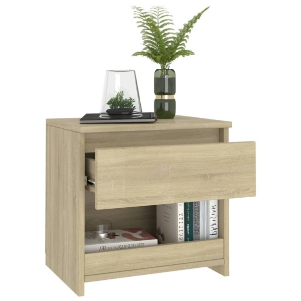 Mesitas de noche 2 uds madera contrachapada roble 40x30x39 cm Mesitas de noche 2 uds madera contrachapada roble 40x30x39 cm
