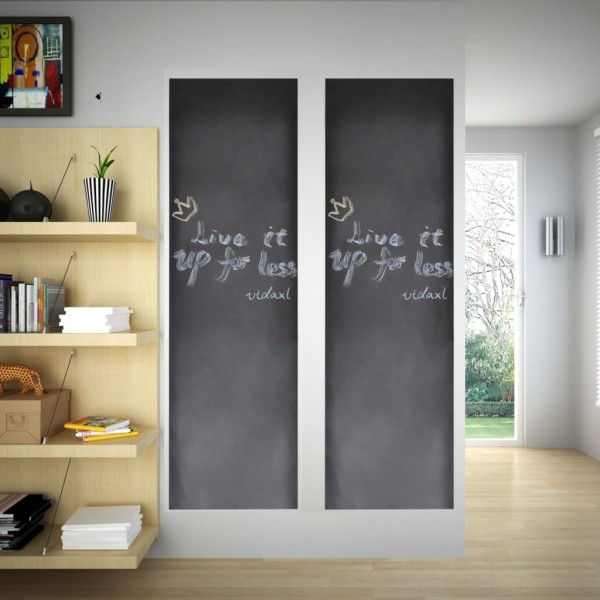 Pizarra Adhesiva De Pared 0,6 x 2 M 2 Rollos Con Tizas Pizarra Adhesiva De Pared 0,6 x 2 M 2 Rollos Con Tizas
