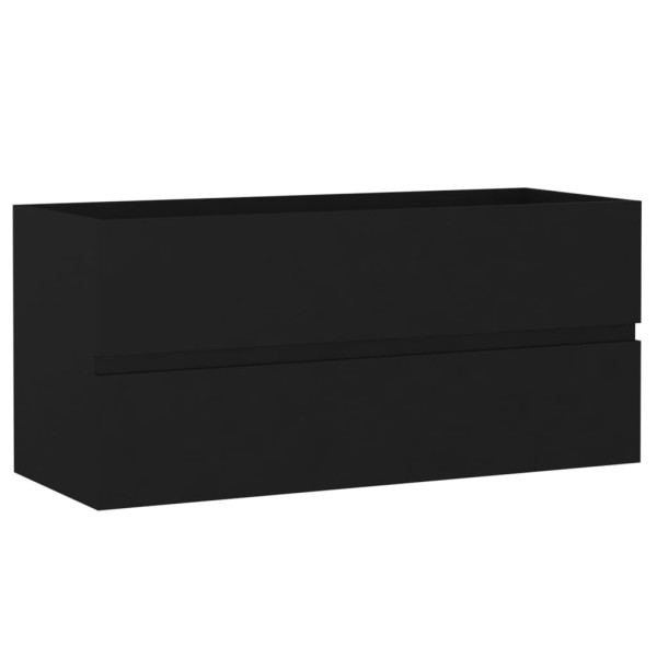 Armario para lavabo madera contrachapada negro100x38,5x45 cm Armario para lavabo madera contrachapada negro100x38,5x45 cm
