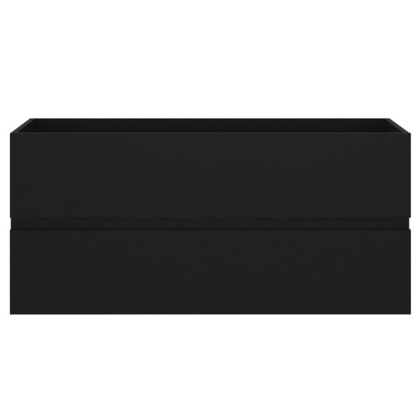 Armario para lavabo madera contrachapada negro100x38,5x45 cm Armario para lavabo madera contrachapada negro100x38,5x45 cm