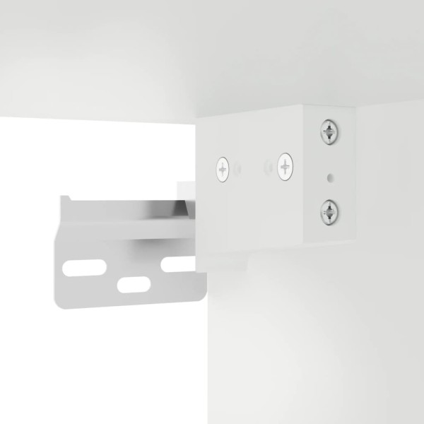 Armario de pared madera contrachapada blanco 102x30x20 cm Armario de pared madera contrachapada blanco 102x30x20 cm