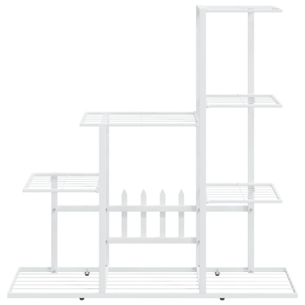 Soporte de flores de metal blanco 94,5x25x88 cm Soporte de flores de metal blanco 94,5x25x88 cm