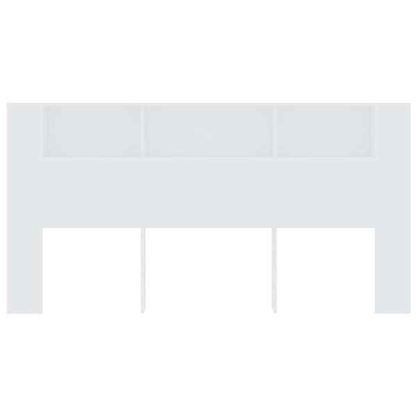 Mueble cabecero blanco 200x18,5x104,5 cm Mueble cabecero blanco 200x18,5x104,5 cm