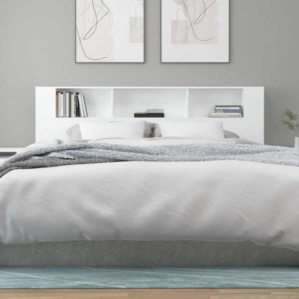 Mueble cabecero blanco 200x18,5x104,5 cm Mueble cabecero blanco 200x18,5x104,5 cm