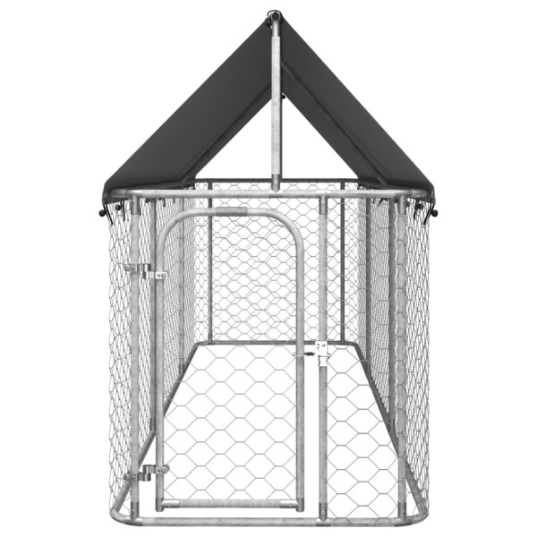 Perrera de exterior con tejado 400x100x150 cm Perrera de exterior con tejado 400x100x150 cm