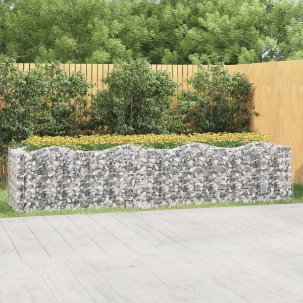 Arriate de gaviones forma arco hierro galvanizado 400x100x100cm Arriate de gaviones forma arco hierro galvanizado 400x100x100cm
