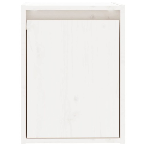 Armario de pared 2 uds madera maciza de pino blanco 30x30x40 cm Armario de pared 2 uds madera maciza de pino blanco 30x30x40 cm