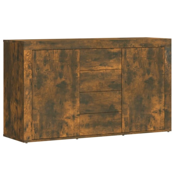 Aparador madera contrachapada color roble ahumado 120x36x69 cm Aparador madera contrachapada color roble ahumado 120x36x69 cm