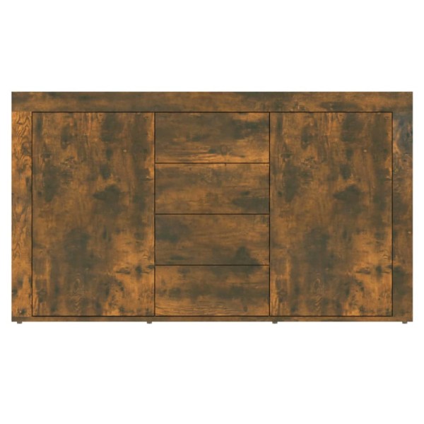 Aparador madera contrachapada color roble ahumado 120x36x69 cm Aparador madera contrachapada color roble ahumado 120x36x69 cm