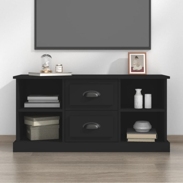 Mueble para TV madera contrachapada negro 99,5x35,5x48 cm Mueble para TV madera contrachapada negro 99,5x35,5x48 cm