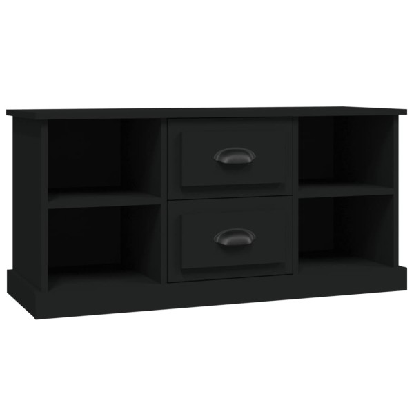 Mueble para TV madera contrachapada negro 99,5x35,5x48 cm Mueble para TV madera contrachapada negro 99,5x35,5x48 cm