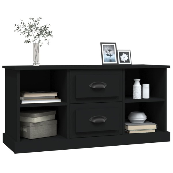 Mueble para TV madera contrachapada negro 99,5x35,5x48 cm Mueble para TV madera contrachapada negro 99,5x35,5x48 cm