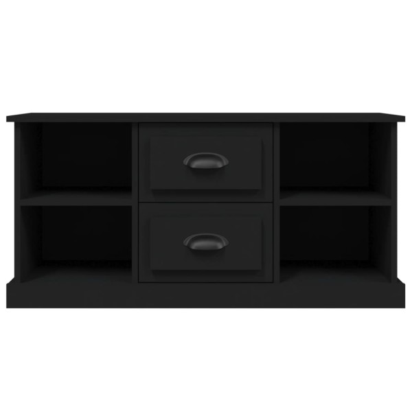 Mueble para TV madera contrachapada negro 99,5x35,5x48 cm Mueble para TV madera contrachapada negro 99,5x35,5x48 cm