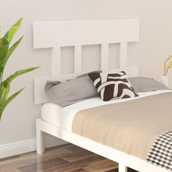 Cabecero de cama madera maciza de pino blanco 95,5x3x81 cm Cabecero de cama madera maciza de pino blanco 95,5x3x81 cm