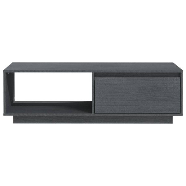 Mesa de centro de madera maciza de pino gris 110x50x33,5 cm Mesa de centro de madera maciza de pino gris 110x50x33,5 cm