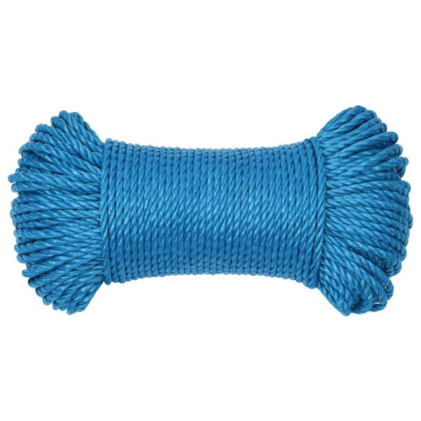Cuerda de trabajo polipropileno azul 6 mm 100 m Cuerda de trabajo polipropileno azul 6 mm 100 m