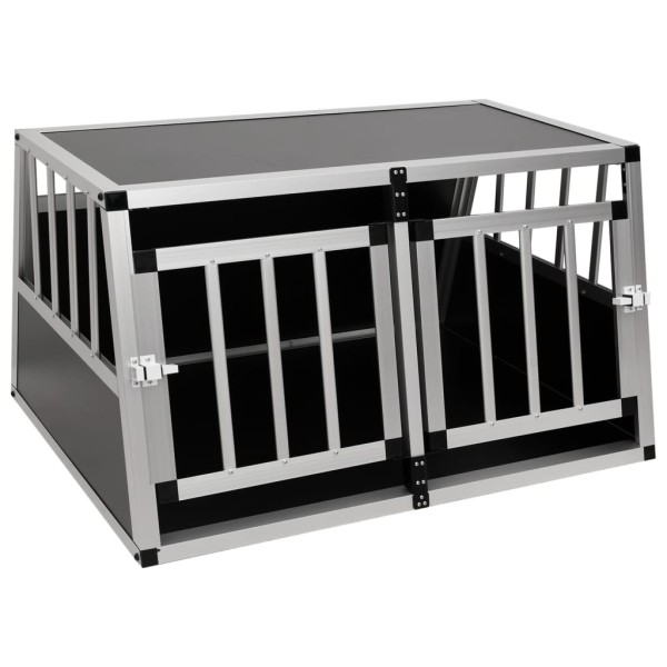 Jaula de perro con puerta doble 89x69x50 cm Jaula de perro con puerta doble 89x69x50 cm