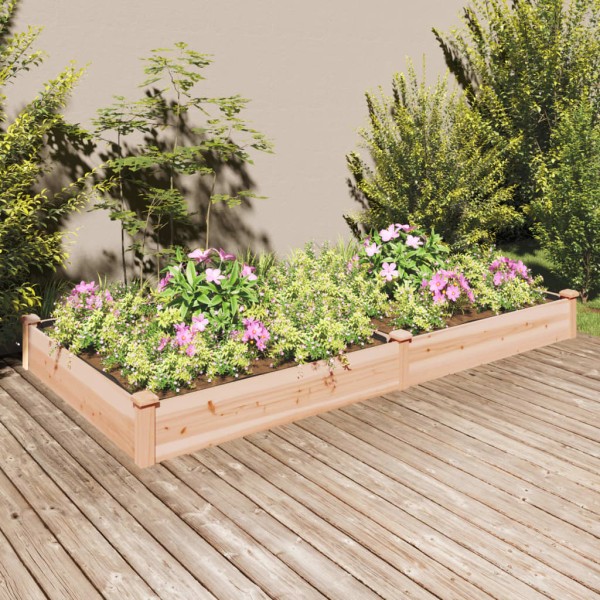 Jardinera arriate con forro madera maciza abeto 240x120x25 cm Jardinera arriate con forro madera maciza abeto 240x120x25 cm