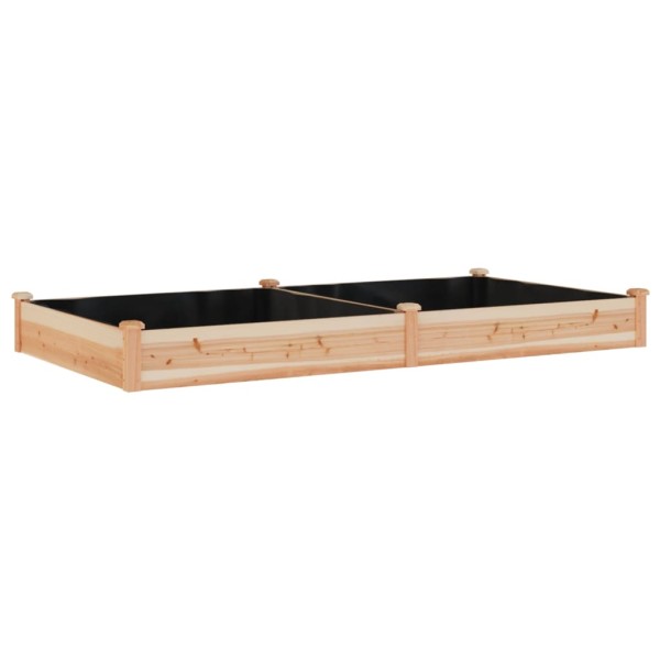 Jardinera arriate con forro madera maciza abeto 240x120x25 cm Jardinera arriate con forro madera maciza abeto 240x120x25 cm
