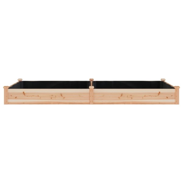 Jardinera arriate con forro madera maciza abeto 240x120x25 cm Jardinera arriate con forro madera maciza abeto 240x120x25 cm
