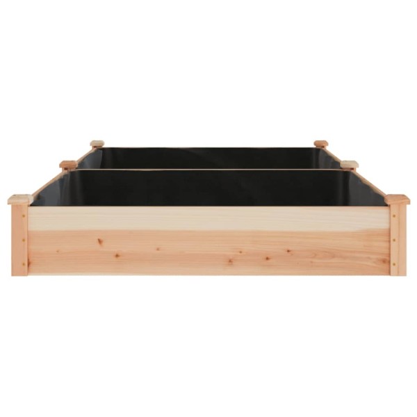 Jardinera arriate con forro madera maciza abeto 240x120x25 cm Jardinera arriate con forro madera maciza abeto 240x120x25 cm