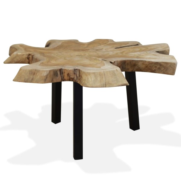 Mesa de centro de madera de teca genuina 80x70x38 cm Mesa de centro de madera de teca genuina 80x70x38 cm