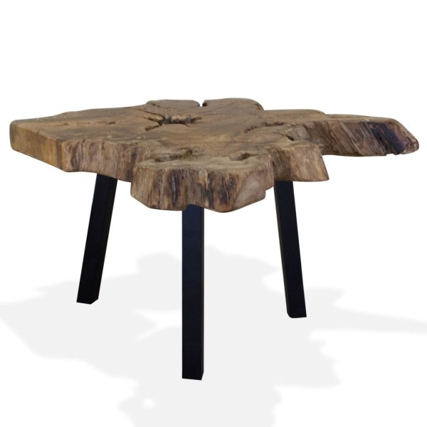 Mesa de centro de madera de teca genuina 80x70x38 cm Mesa de centro de madera de teca genuina 80x70x38 cm