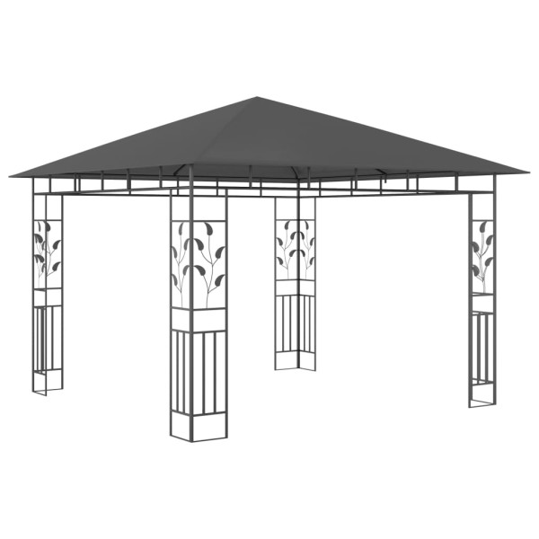 Cenador con mosquitera gris antracita 3x3x2,73 m 180 g/m² Cenador con mosquitera gris antracita 3x3x2,73 m 180 g/m²