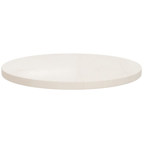 Superficie de mesa madera maciza de pino blanco Ø50x2,5 cm Superficie de mesa madera maciza de pino blanco Ø50x2,5 cm
