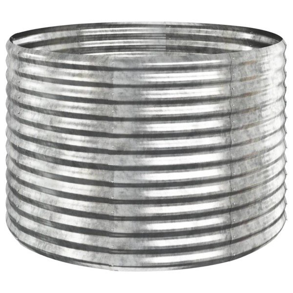 Jardinera arriate acero recubrimiento polvo plata 100x100x68 cm Jardinera arriate acero recubrimiento polvo plata 100x100x68 cm
