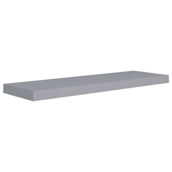 Estantes flotantes de pared 2 uds MDF gris 80x23,5x3,8 cm Estantes flotantes de pared 2 uds MDF gris 80x23,5x3,8 cm