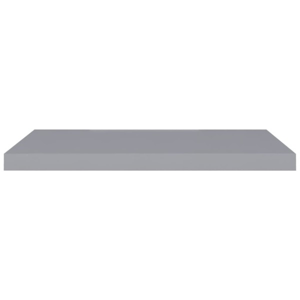 Estantes flotantes de pared 2 uds MDF gris 80x23,5x3,8 cm Estantes flotantes de pared 2 uds MDF gris 80x23,5x3,8 cm